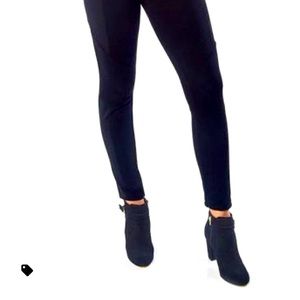 Leggings Ponte Slim Ruby Ribbon Size M Black NWOT